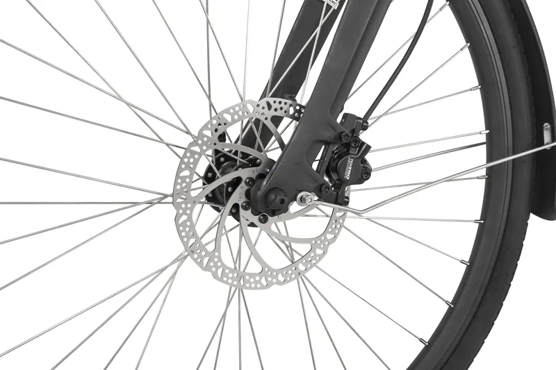 Ampere Deluxe Step Through 700c Wheel Electric Bike Grey-12